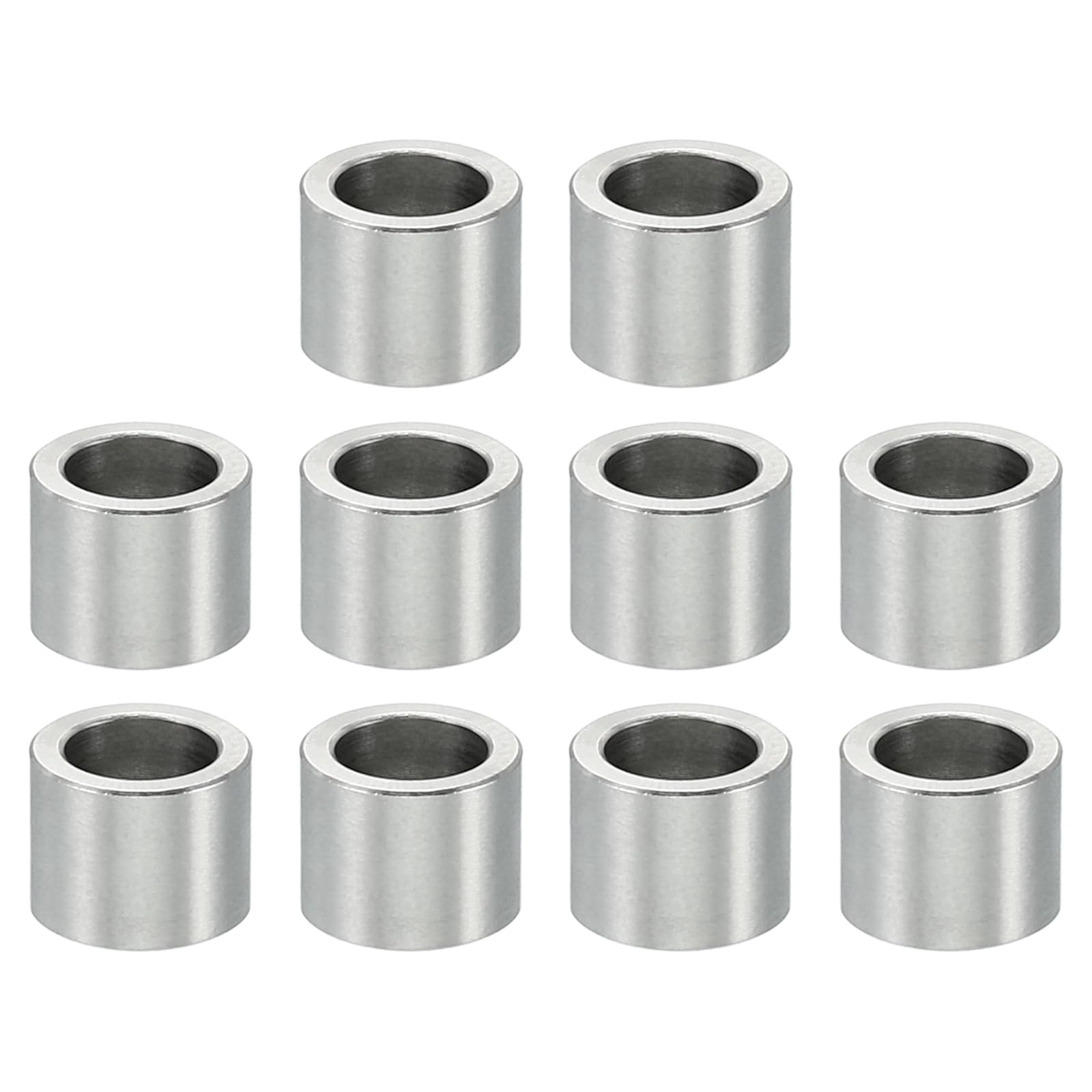 PATIKIL M4 Stainless Steel Spacers, 10 Pcs Metal Spacer Stainless Steel 4.1mm ID x 6mm OD X5mm L Stainless Steel Spacers Screw Standoff Round for 5/32inch or M4 Screw Bolts โ image 1