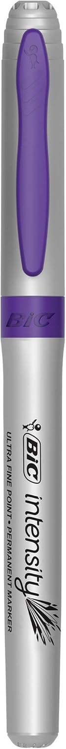 BIC GPMUP12 Marking Permanent Marker Fashion Colors, Ultra Fine Point, Assorted Colors, 12-Count : Office Products
