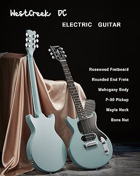 水色 エレキギター ソリッドボディ Amazon | ブルー シンライン エレキギター ボディ セミホロー