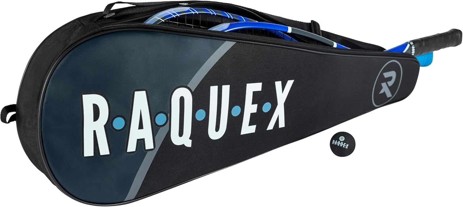 Raquex Bolsa 3 Raquetas de bádminton - Funda para Raquetas de bádminton o Squash, Correa Ajustable