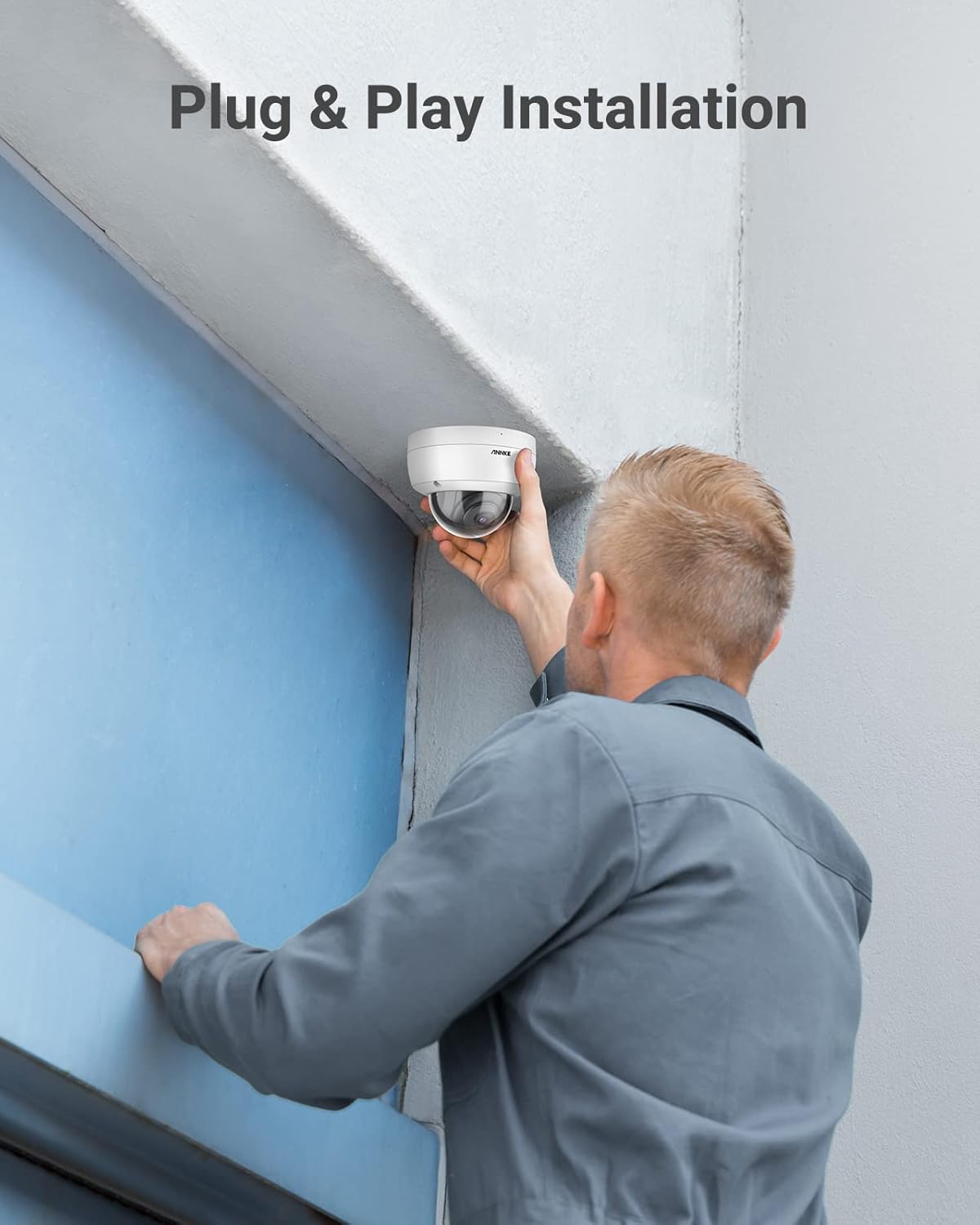 ANNKE 32CH Home Security Camera System, 32pcs Wired 5MP Outdoor PoE IP Cameras with Color Night Vision, 12MP 32CH NVR with 2TB HDD for 24-7 Recording, Smart Motion Detection : Electronics