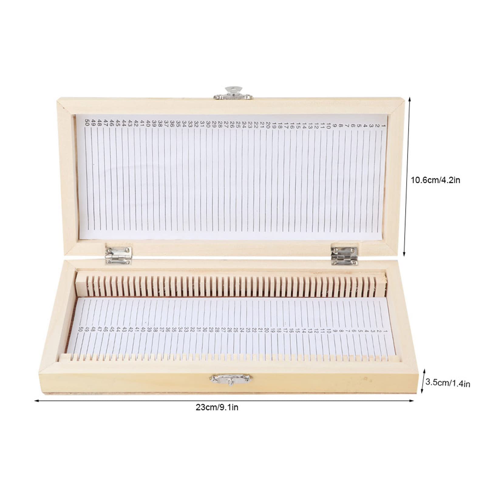 Microscope Slide Box Large Capacity Biological Slide Storage Box Wooden Storage Box for Collection