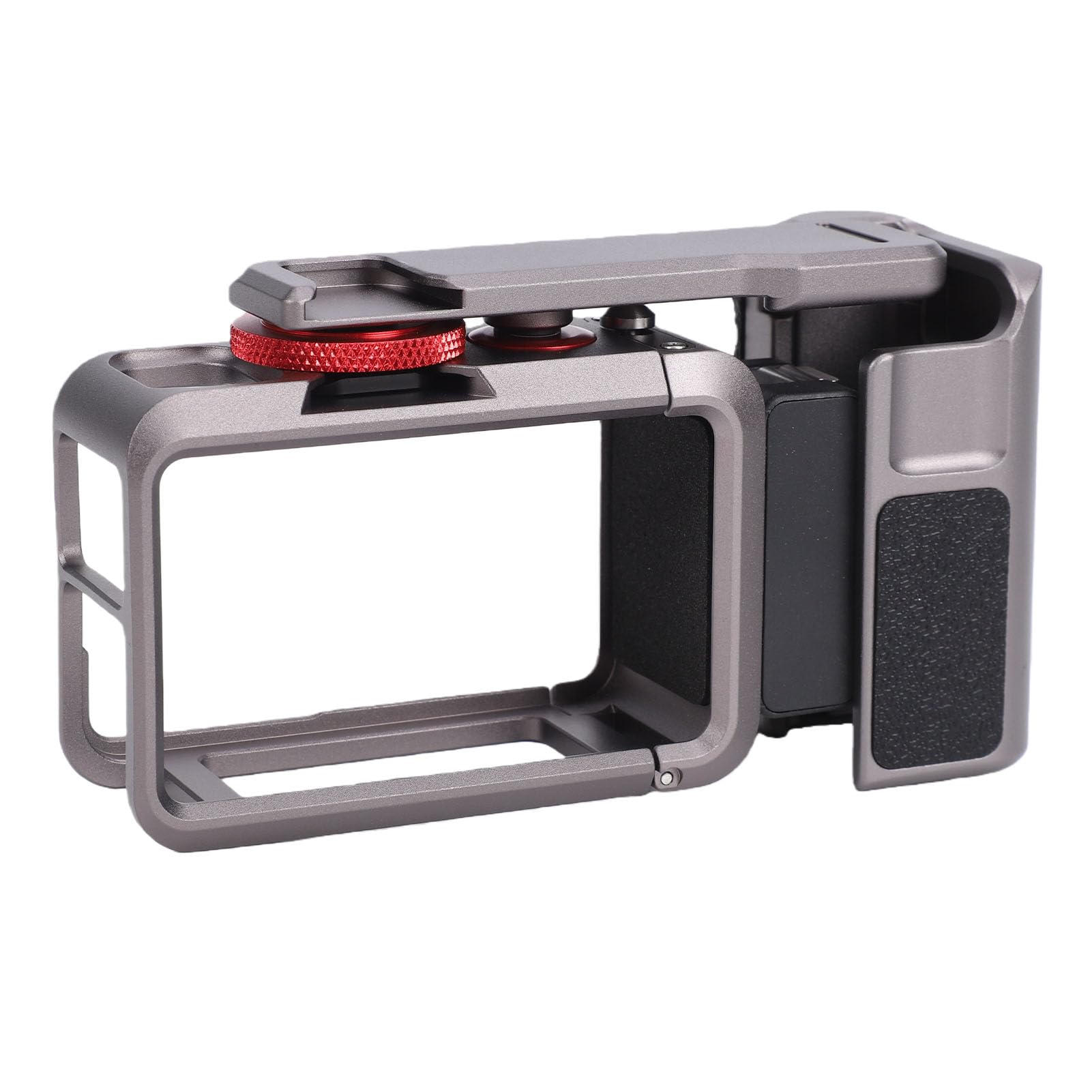 AMONIDA Maniglia per Fotografia di Strada con Kit Gabbia, Impugnatura Leggera per Chiave Otturatore per 4, Comoda Impugnatura Antiscivolo per Uso a Lungo Termine