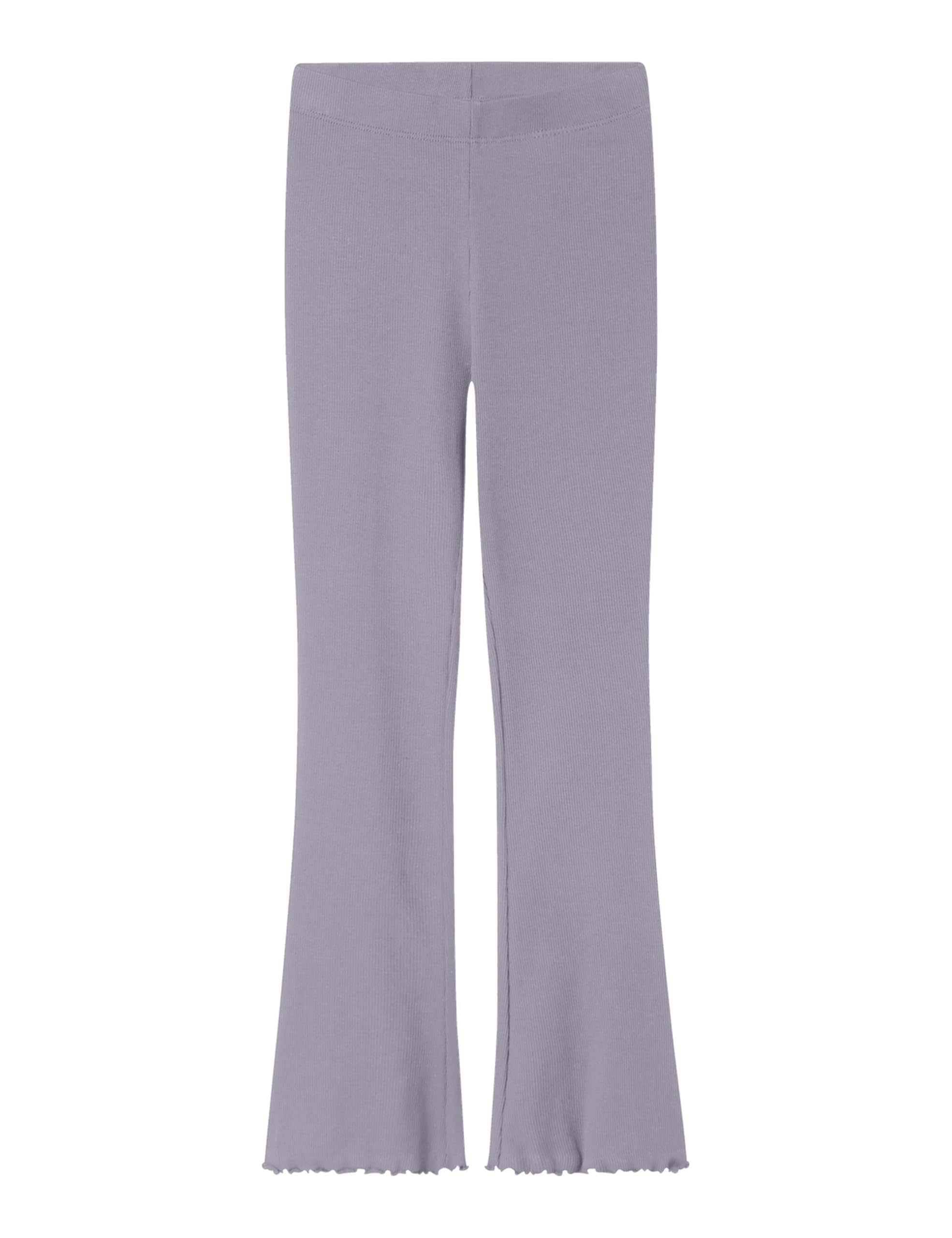 Name IT Mädchen Girl Bio-Baumwoll Nkfnakal Bootcut Legging Noos, Lavender Gray, 98 EU
