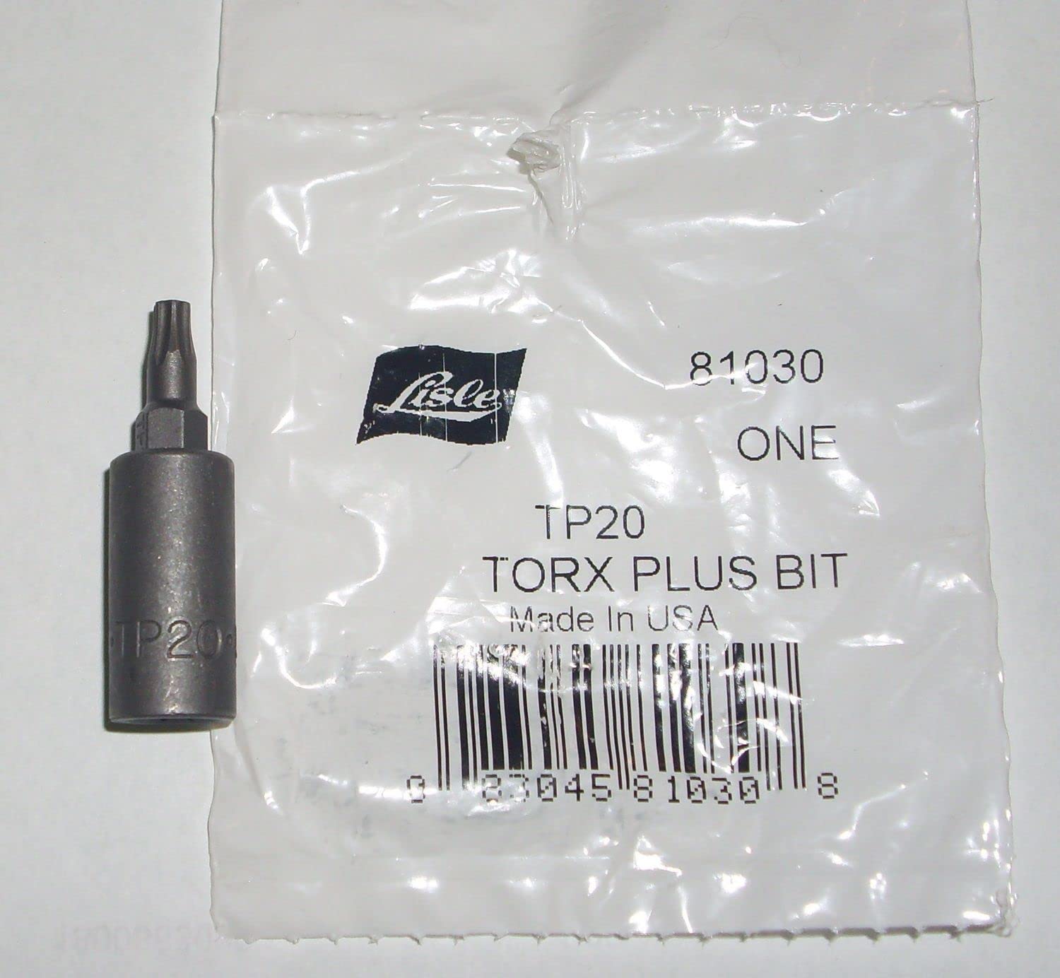 Douille Torx Plus TP20 Lisle 81030 pour empreintes spécifiques