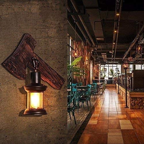 Aplique de pared vintage de madera para iluminar rincones oscuros con estilo rustico 2