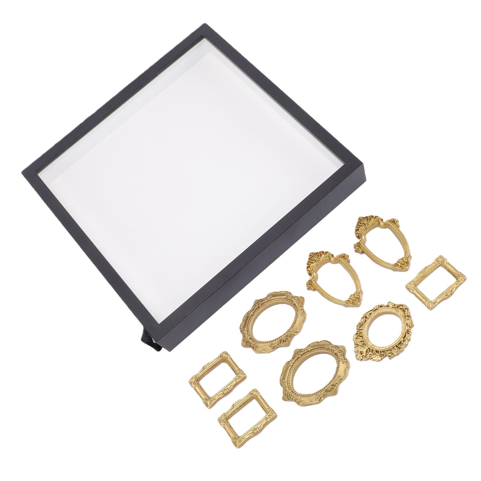 Caja de Sombra de Museo AUNMAS con 2 luces LED para minifiguras coleccionables