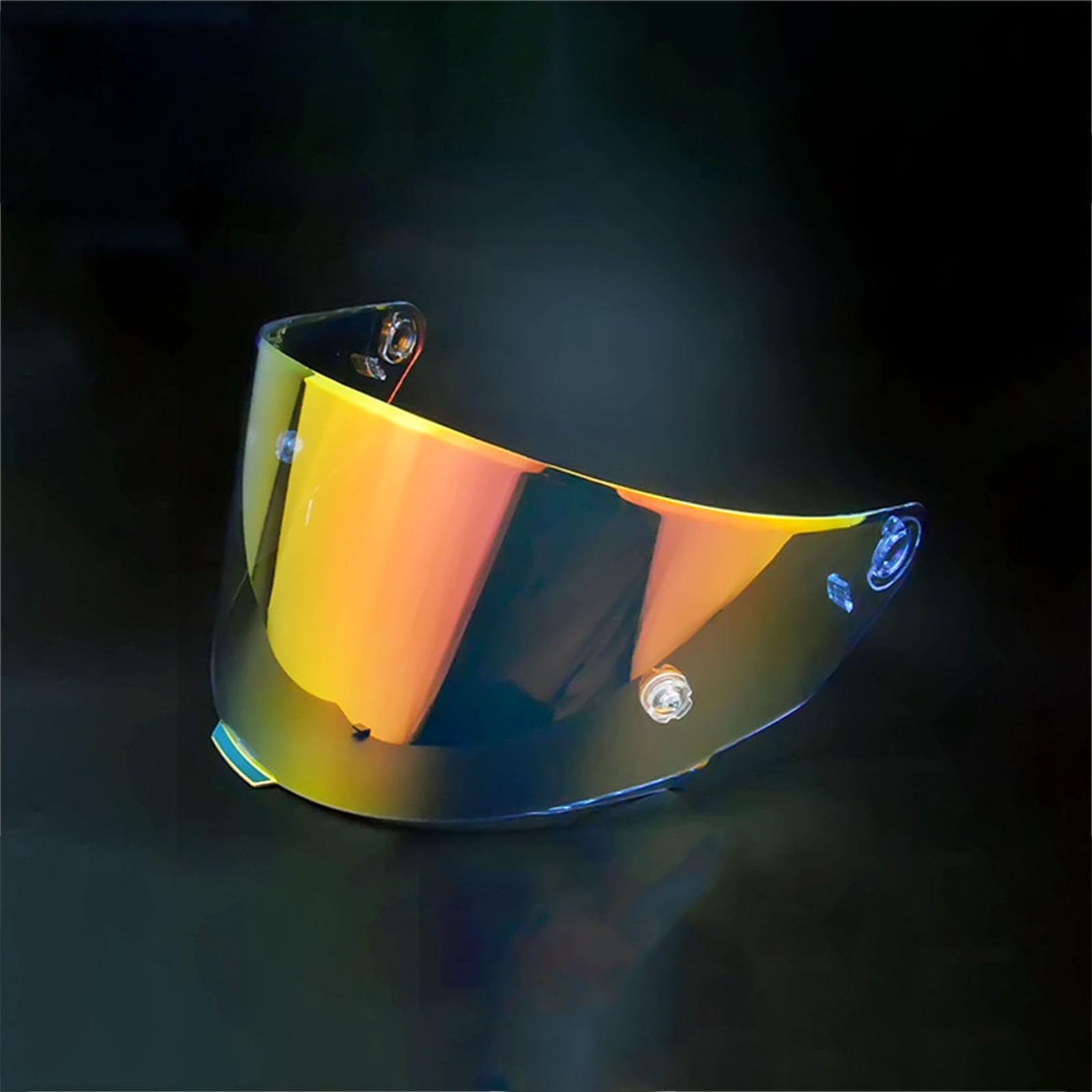 Motorcycle Helmet Visor for KYT TT TTC, Wind and Scratch Protection Face Shield Scratch Resistant Protective Replacement Visor,normal-I Revo Aurora Red