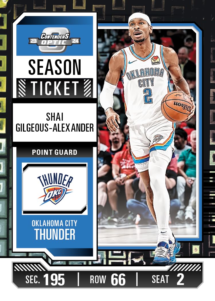 2023-24 Panini Contenders Optic NBA-Sammelkartenbox (Hobby) (1 Autogramm)