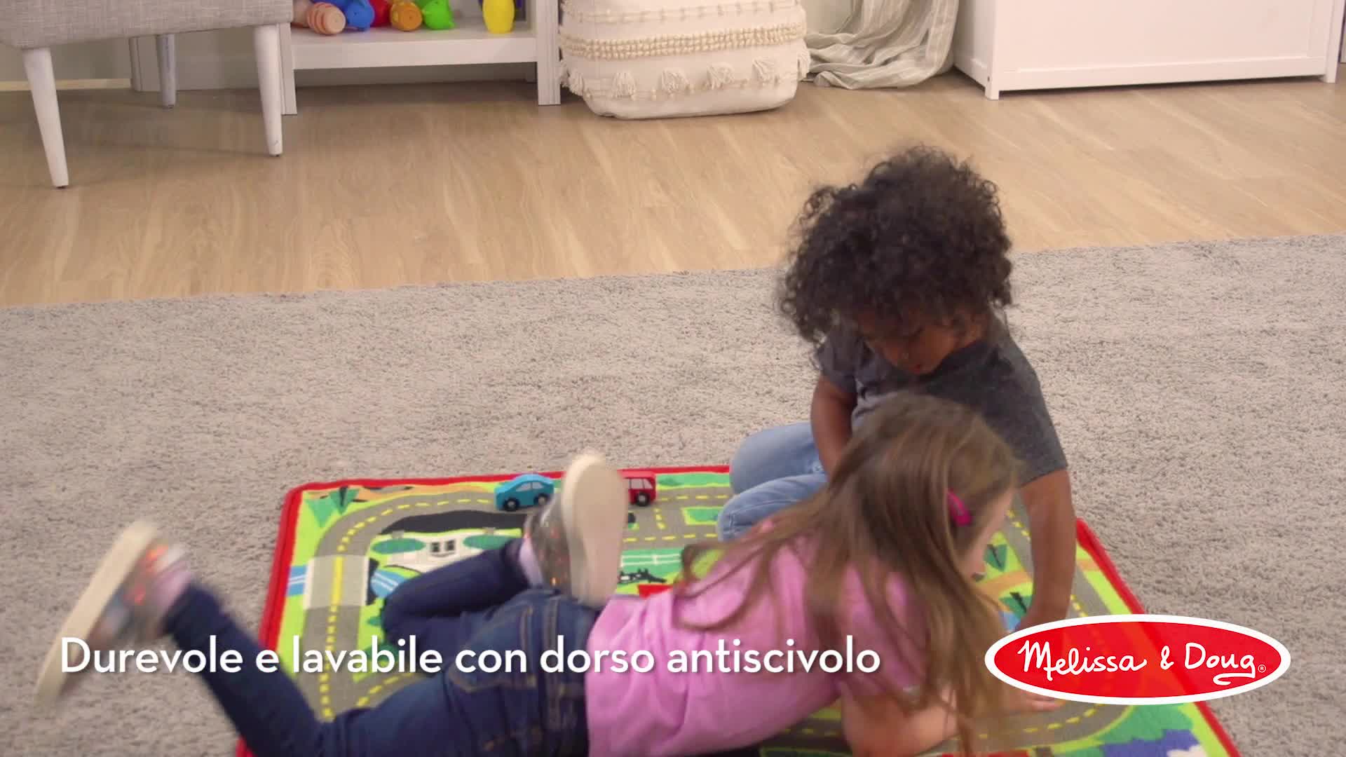 Melissa & Doug - Tappeto Attivita' Maxi | Tappeto con Strada e Citta' | Arredo Cameretta Bambino | 3+ | Regalo per Bambine e Bambini : Melissa & Doug