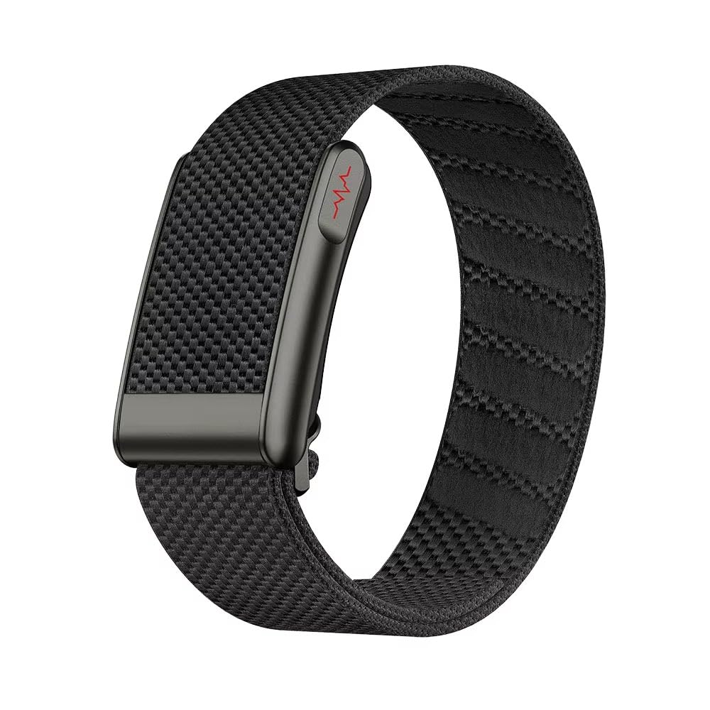 Deeva Loop Smart Fitness Band Health Fitness Tracker Medical Grade ECG PPG Body Temperature, HRV Analysis, 30+ Sports Modes, Sleep&Stress Monitor,Subscription Free Screenless (Black)-image-29