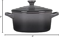 Vista 9 de Le Creuset Mini Cocotte redonda de gres, 237 ml, ostra