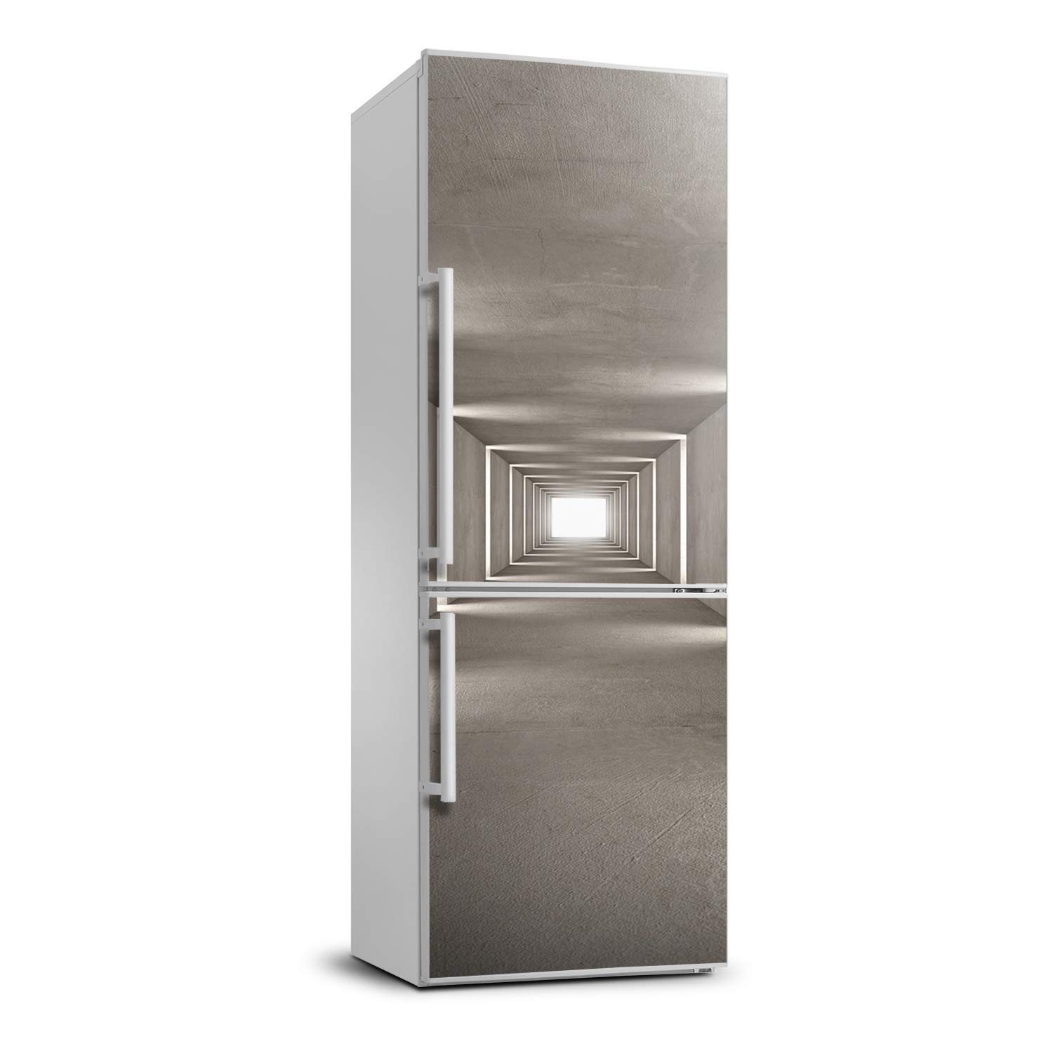 Pegatinas para frigorífico de 70x190 cm Tulup película autoadhesiva vinilo túnel hormigón 1