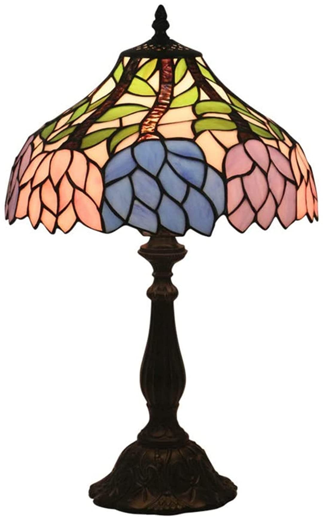 Lampe Tiffany en verre teinté 12 pouces pour remplacer les éclairages agressifs du salon