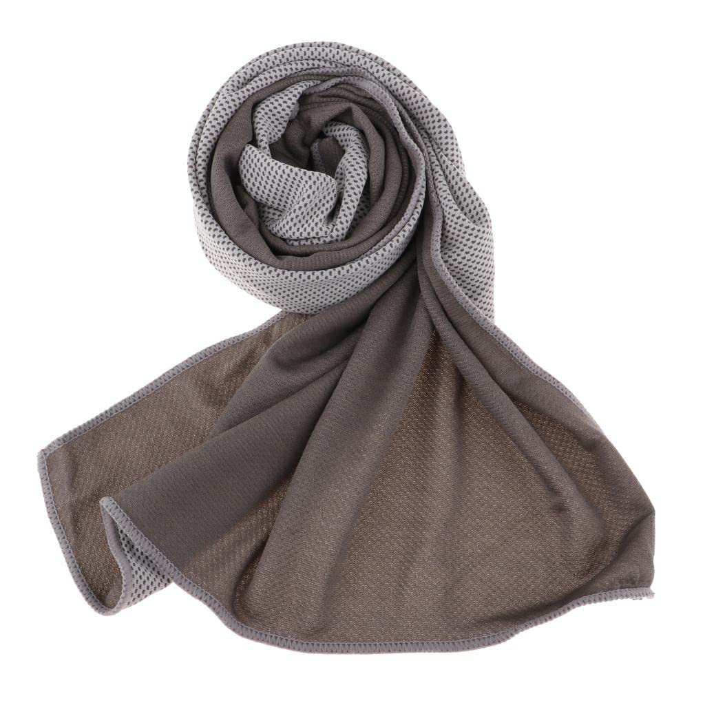HEAVENGLOW Cooling Chilly Towel Cold Ice Instant Cycling Jogging Gym Sports Gray-Sporting Goods-Fitness Running & Yoga-Fitness Equipment & Gear-Gym Towels-1 Piece Cooling Towel-image-29