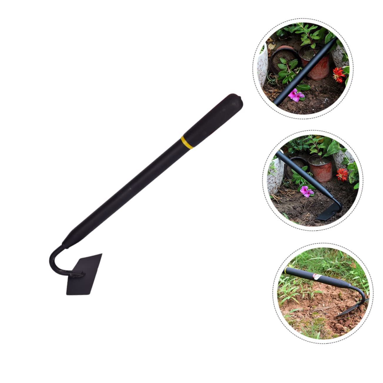 TOYANDONA 2 Piezas azada de jardín Herramientas de deshierbe de jardín Herramientas de jardinería azada de jardinería azada de jardineria Acero al manganeso Black