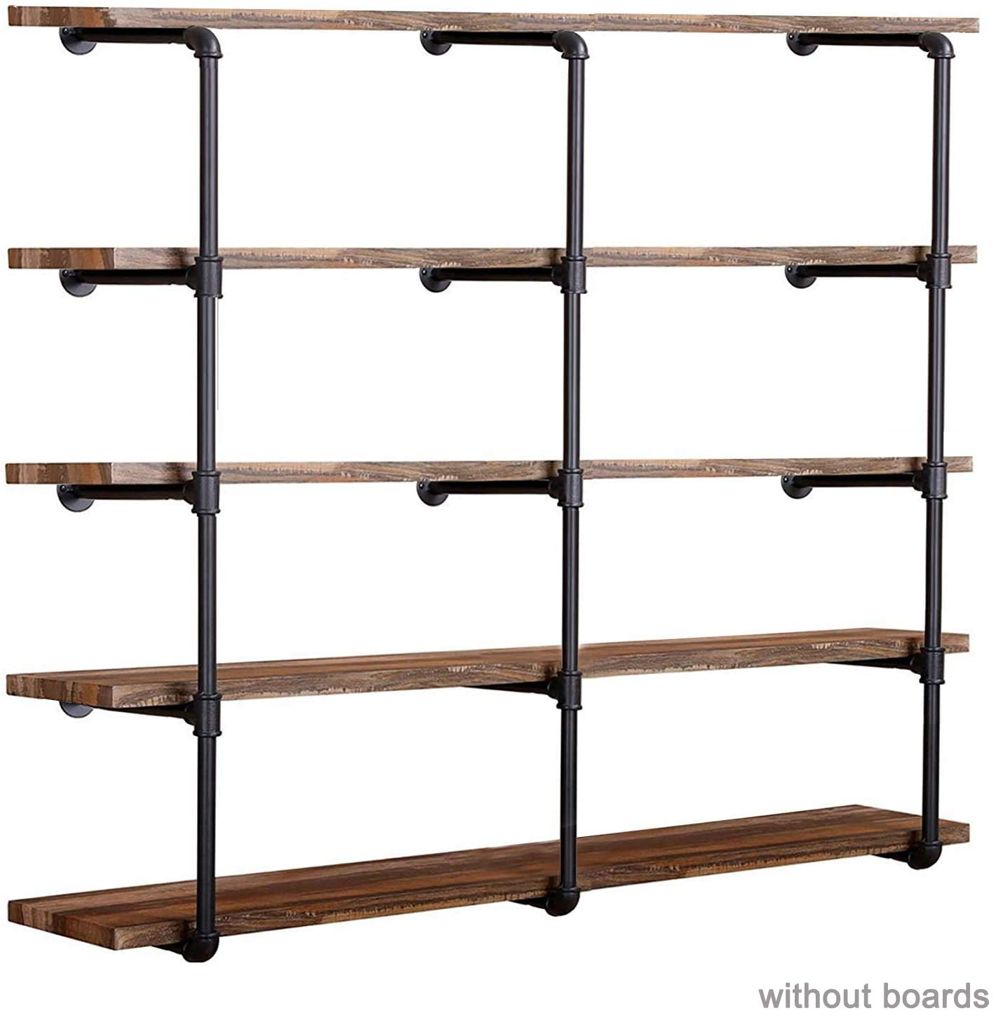 【SALE】vintage iron shelf 1255*1200*300 Industrial Retro Wall Mount Iron Pipe Shelf,DIY Open