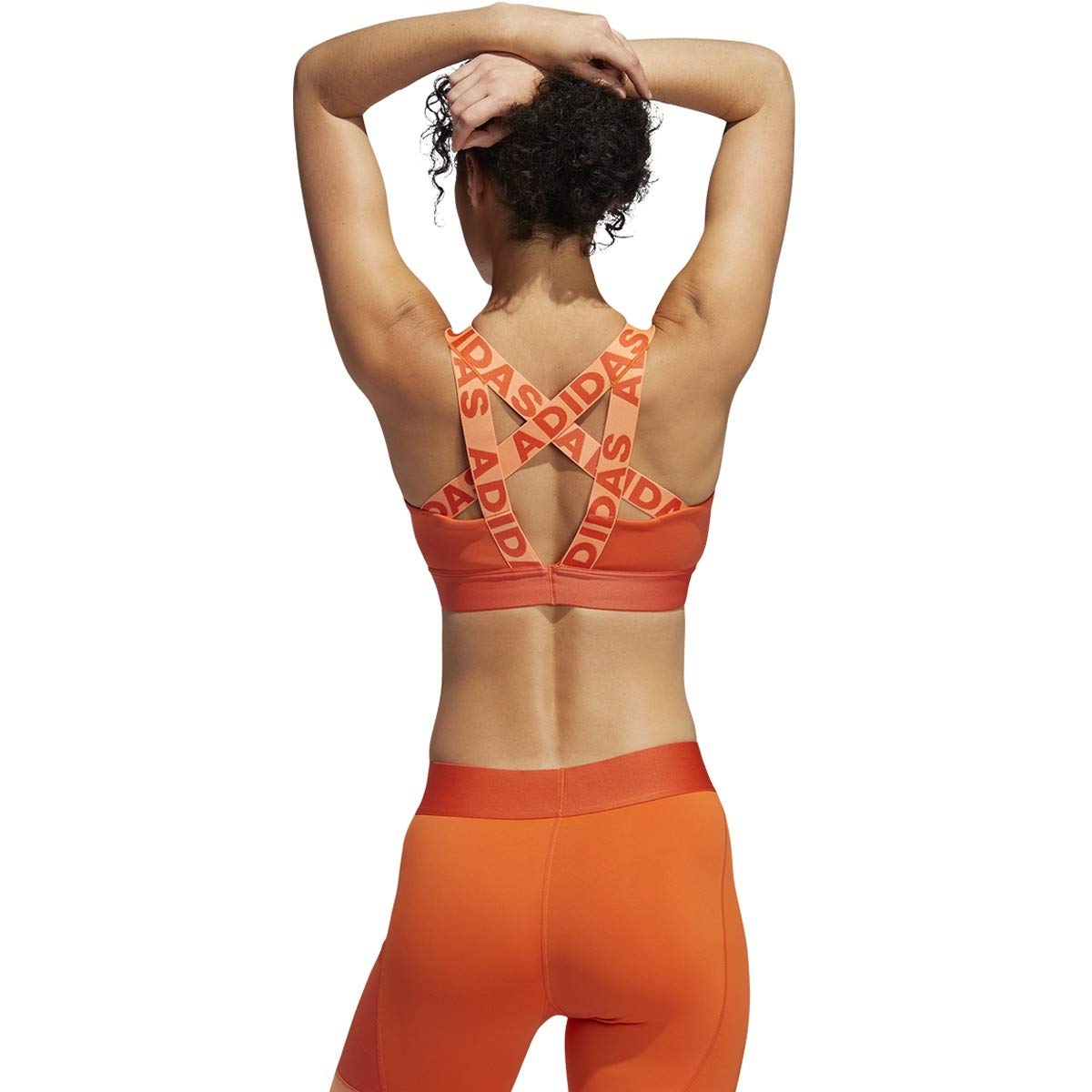 adidas Women's Don't Rest Branded Bra Glory Amber X-Small