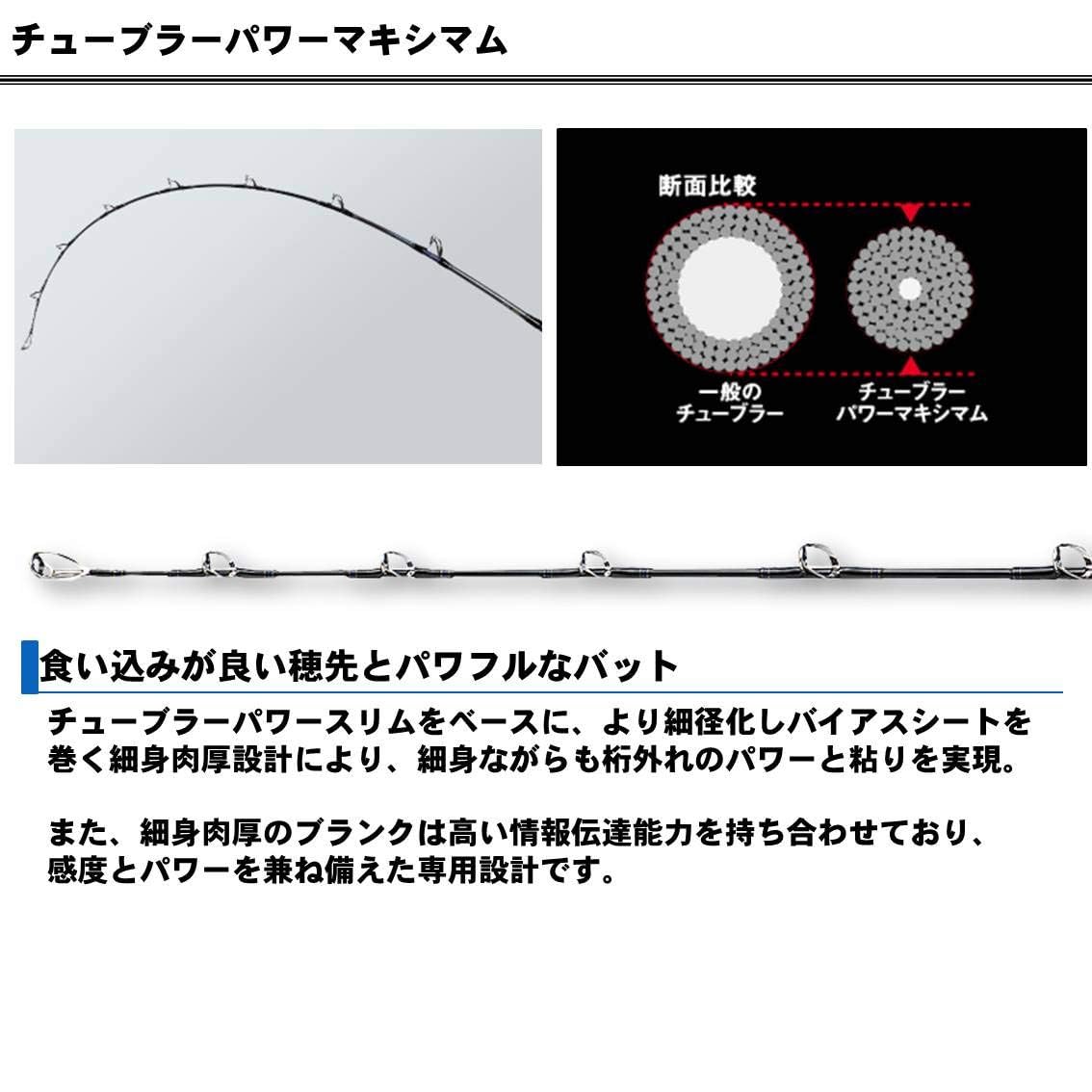 Amazon | ダイワ(DAIWA) 船竿 ゴウイン ブル・V HH-190・V 釣り竿 