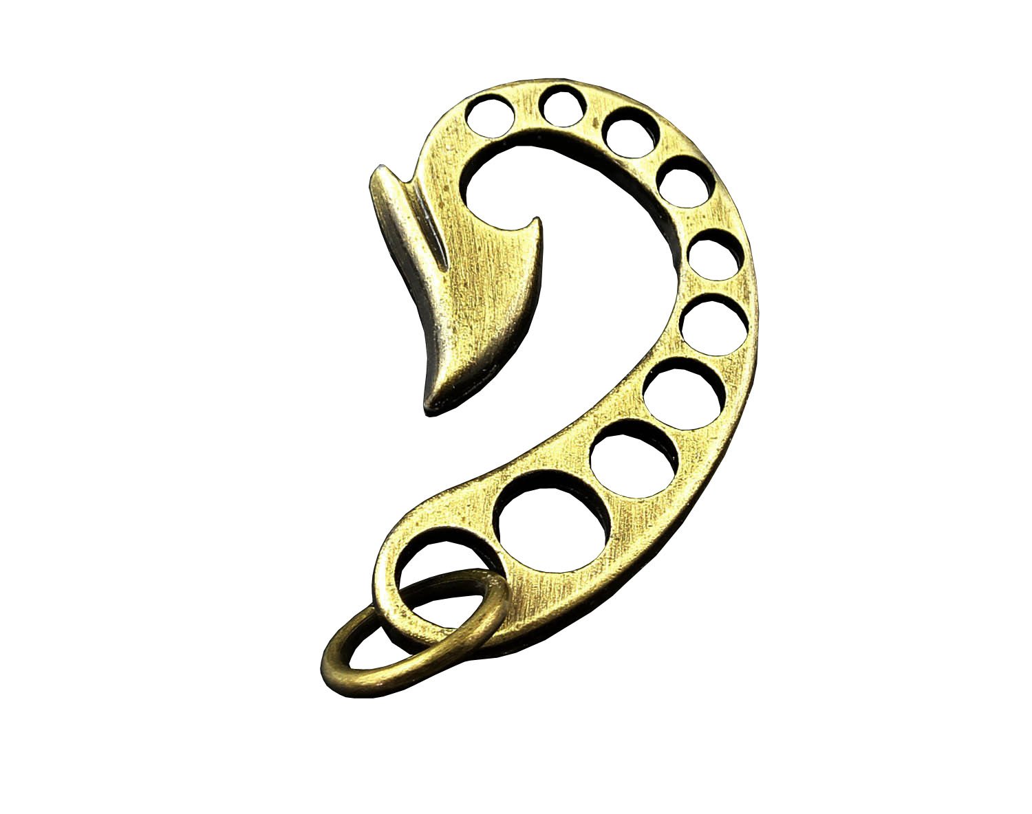 3pcs keychain U Fish Hook Belt Clip Fob for Biker Trucker wallet chain