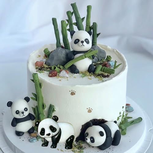 Miniatura 4 de XMOLDNMS Molde de silicona de oso panda para fondant, moldes de chocolate para decoración de tartas, decoración de cupcakes, pasta de goma de