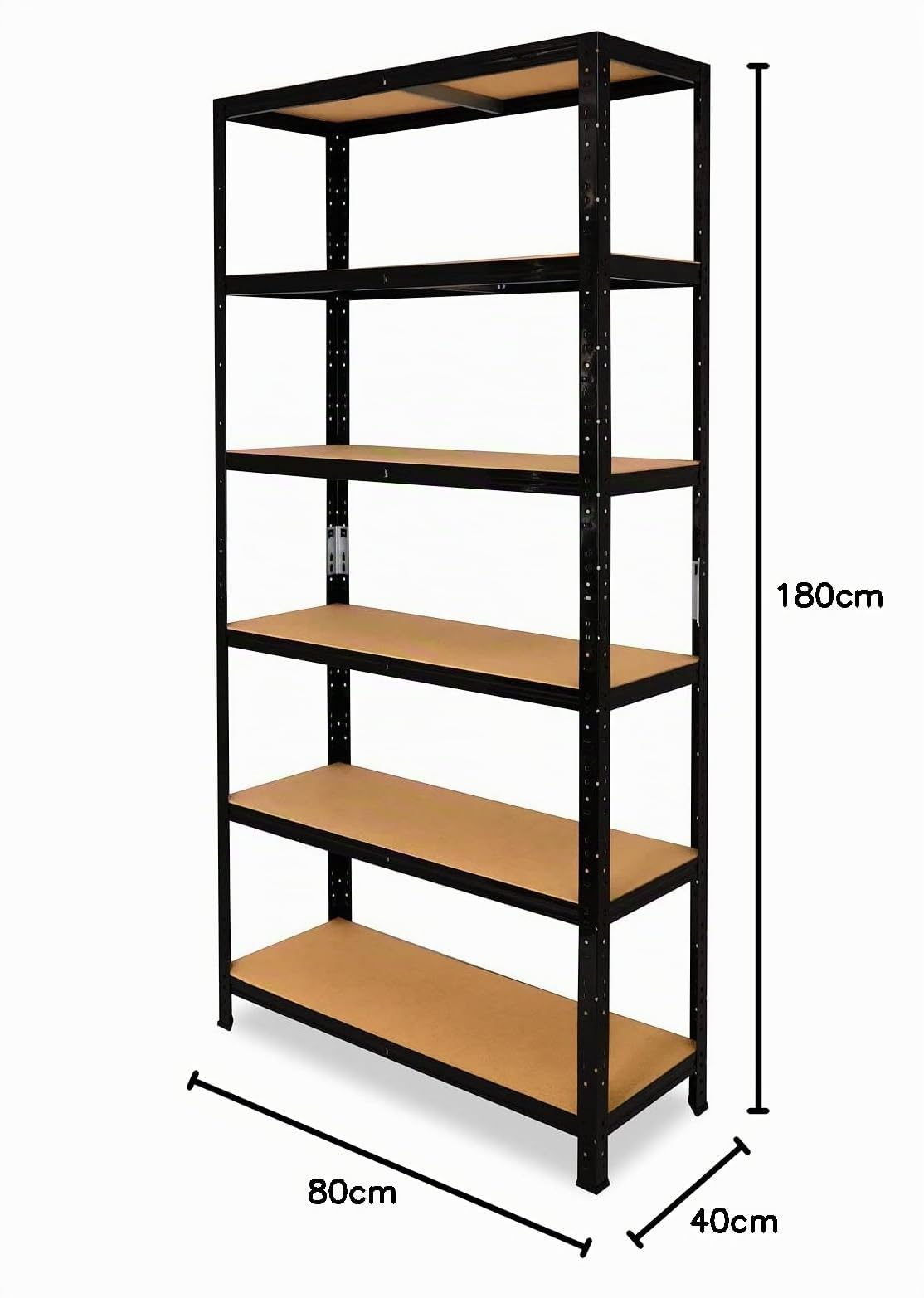 shelfplaza Black 180x80x40cm Estantería Pesada Negra: 6x145kg | Estanterías almacenaje · Estanterías metálicas · Estantería cocina · Estantería metálica · Estanterías almacenaje garaje