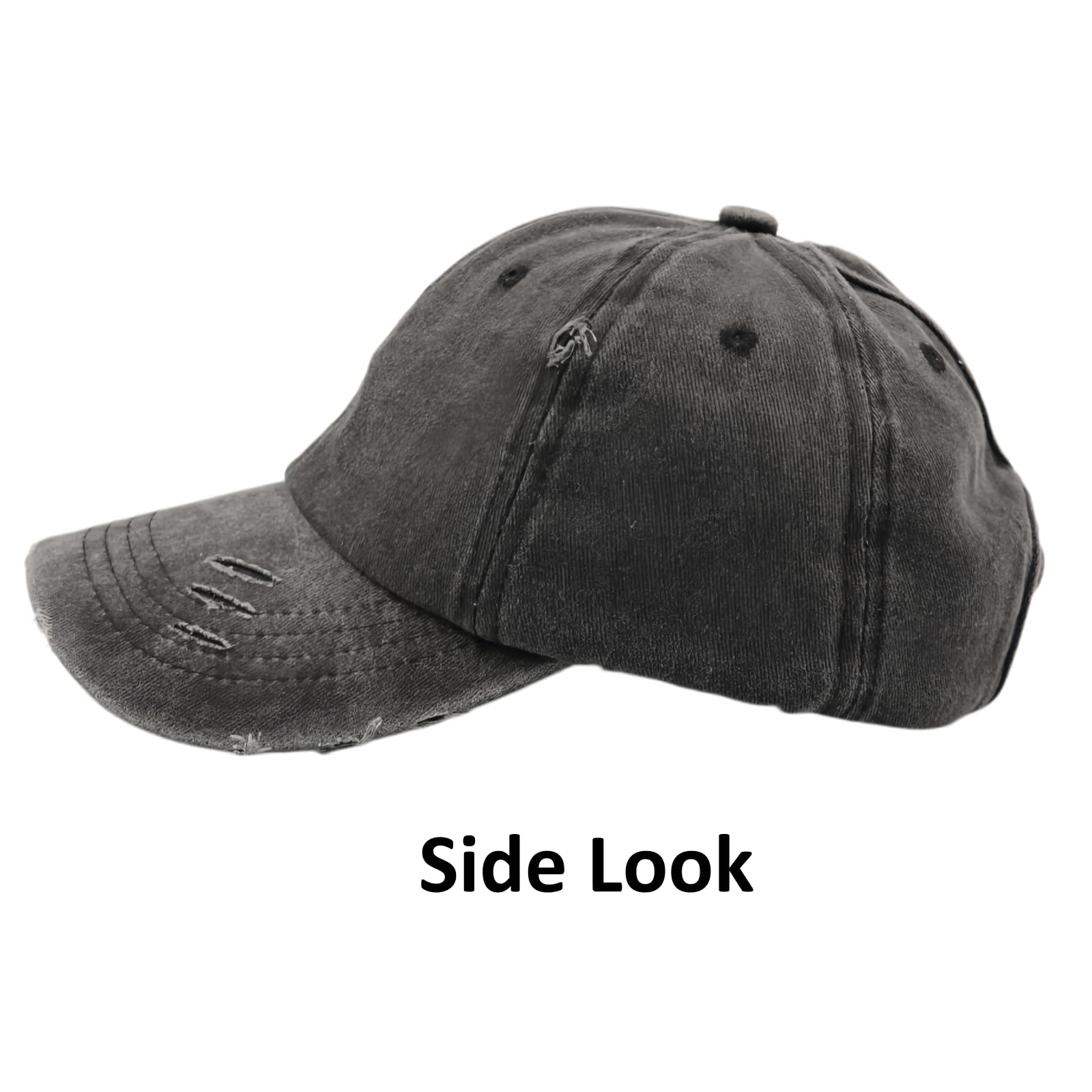 ProMindFun Casquette de baseball réglable pour femme et fille, compatible avec queue de cheval et chignon - Motif camouflage