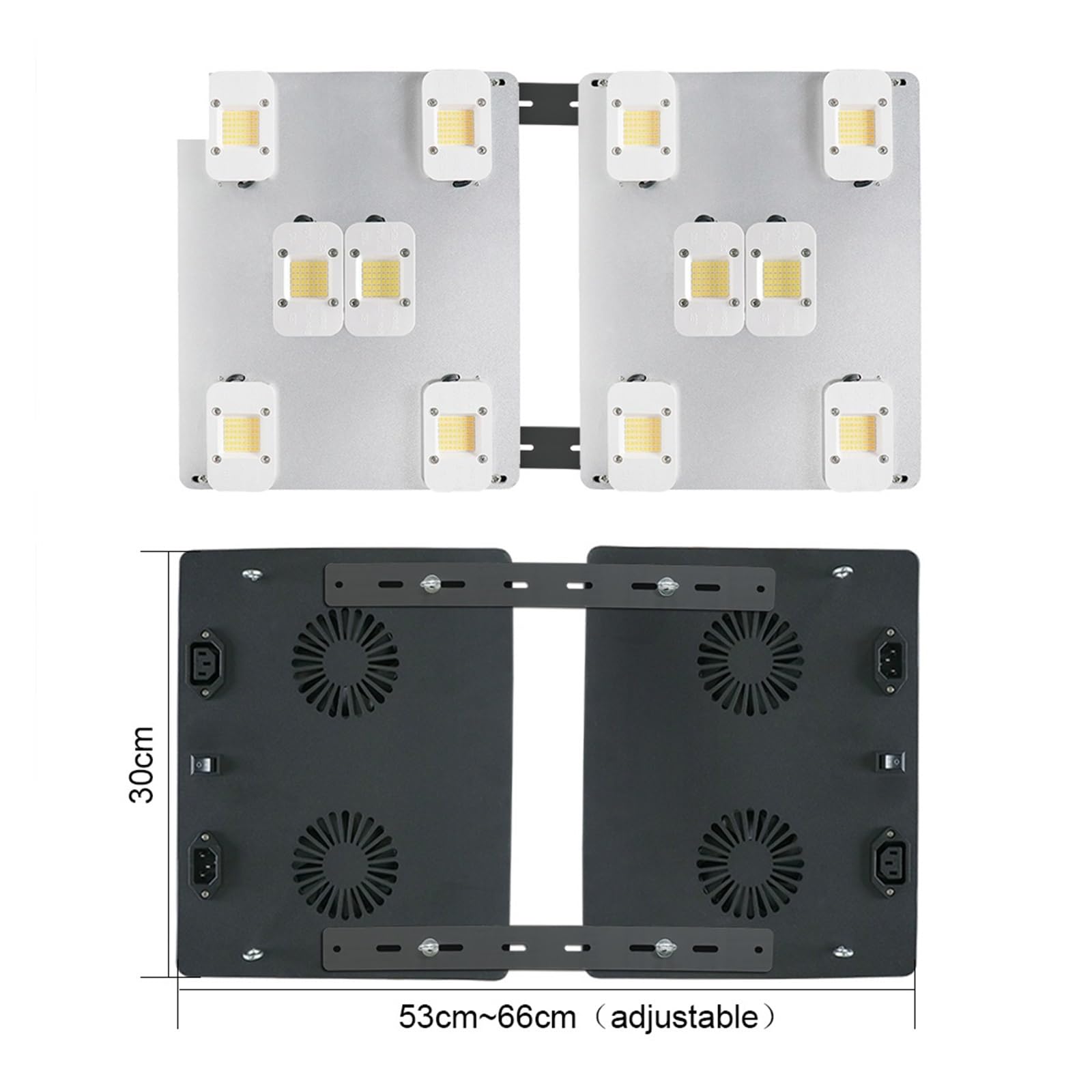 600W 1000W oświetlenie LED do uprawy LM283B + pełnozakresowa lampa fito szklarni rośliny doniczkowe sadzonka rosną kwiaty Oświetlacz ogrodniczy(3500K,300W)