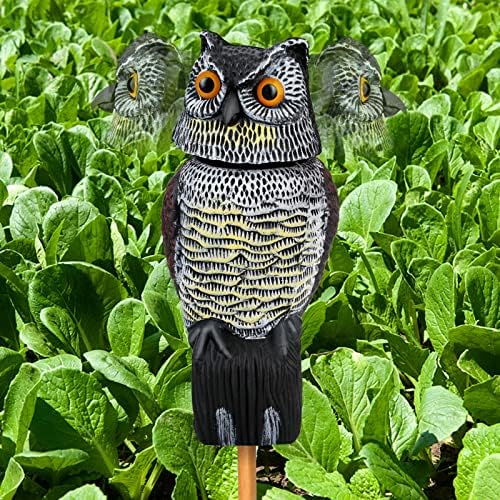 Owl Decoys to Scare Birds Squirrels Away,Owls to Frighten Birds 360