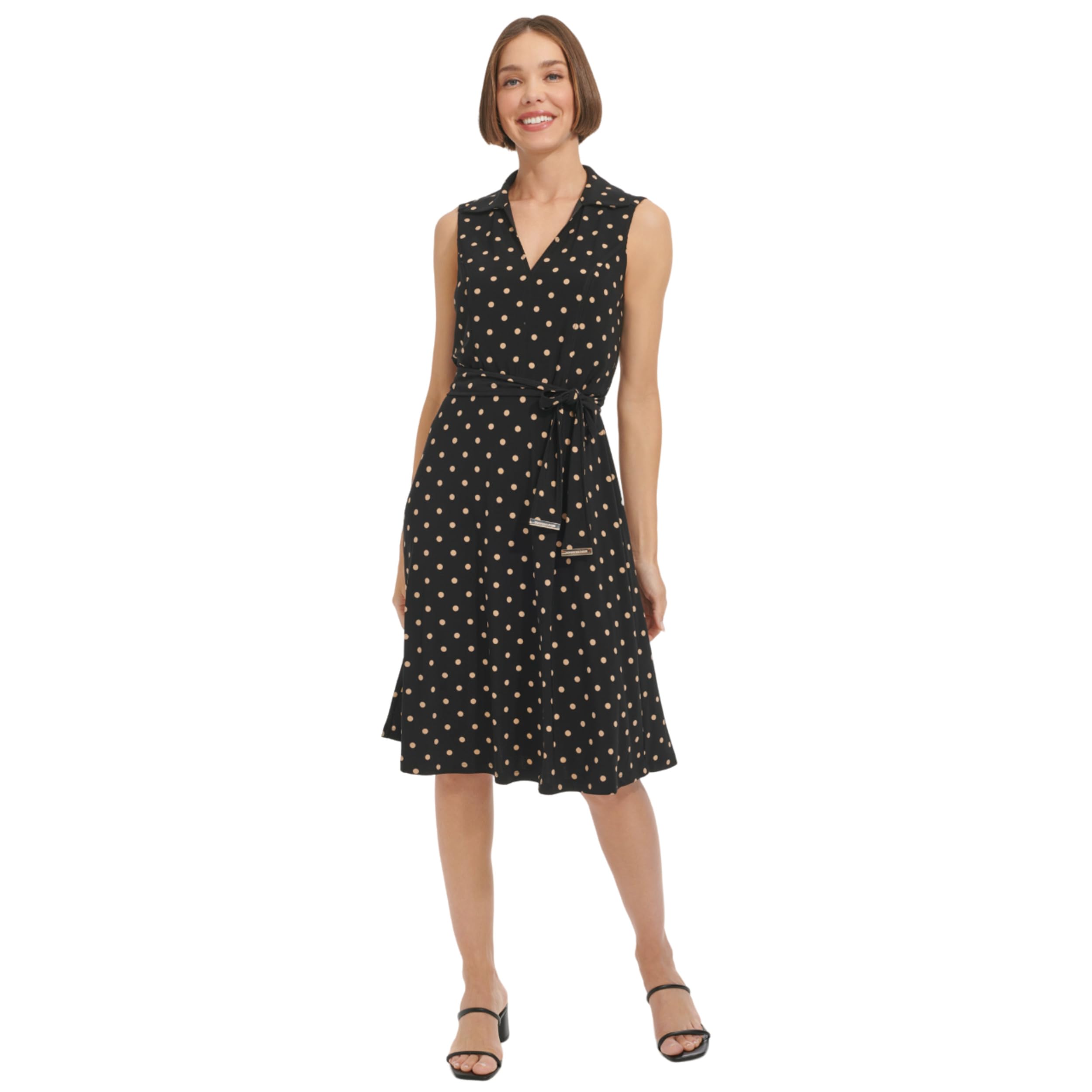 Robe confortable pour masquer les rondeurs avec col flatteur - 6
