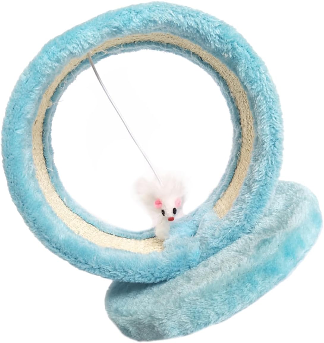 GANAZONO 1set Kitten Climbing Frame Cat Climbing Toy with Hanging Mouse Scratch Board for Indoor Play Keeps Cats Engaged and Protects Furniture Stylish Design