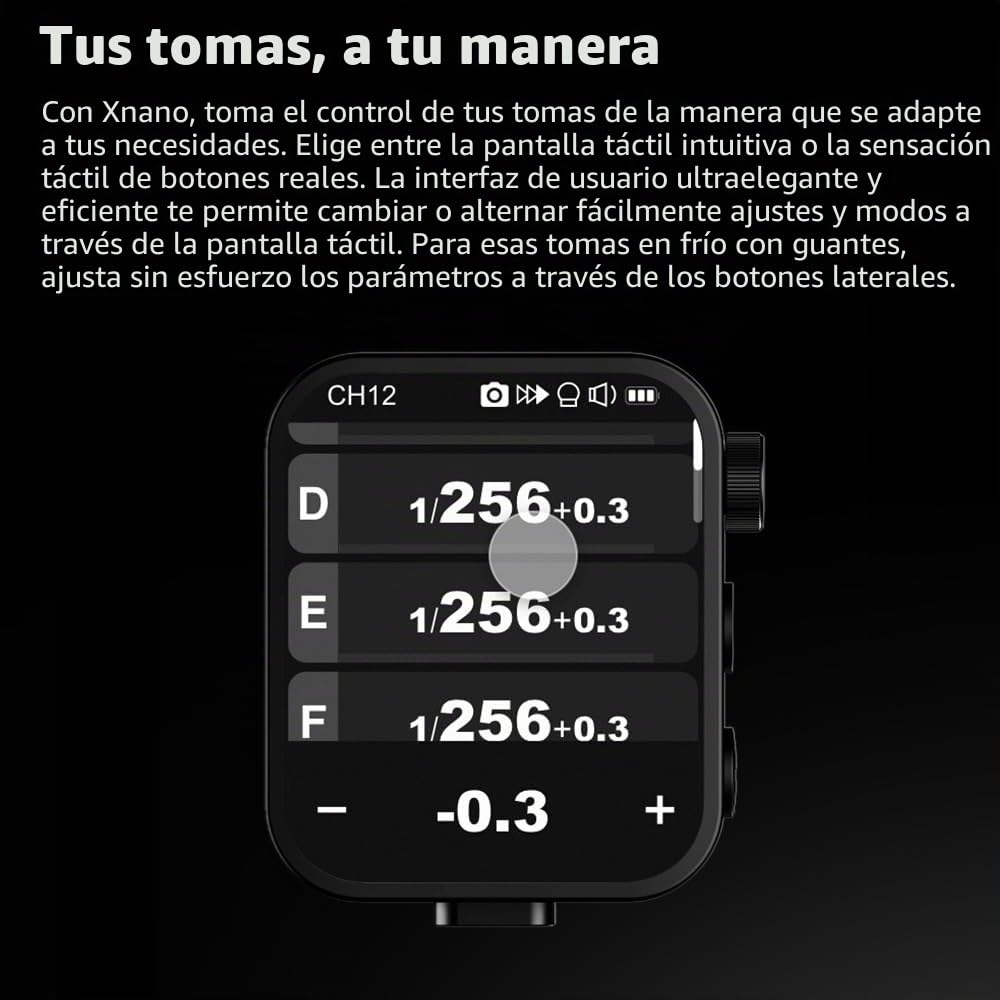 Godox Gatillo X3-S X3S Disparador de Flash, Gatillo Flash inalámbrico TTL de Pantalla táctil, con conversión TCM, batería de Iones de Litio integrada de 3.7 V 850 mAh(Godox X3-S Compatible con Sony)