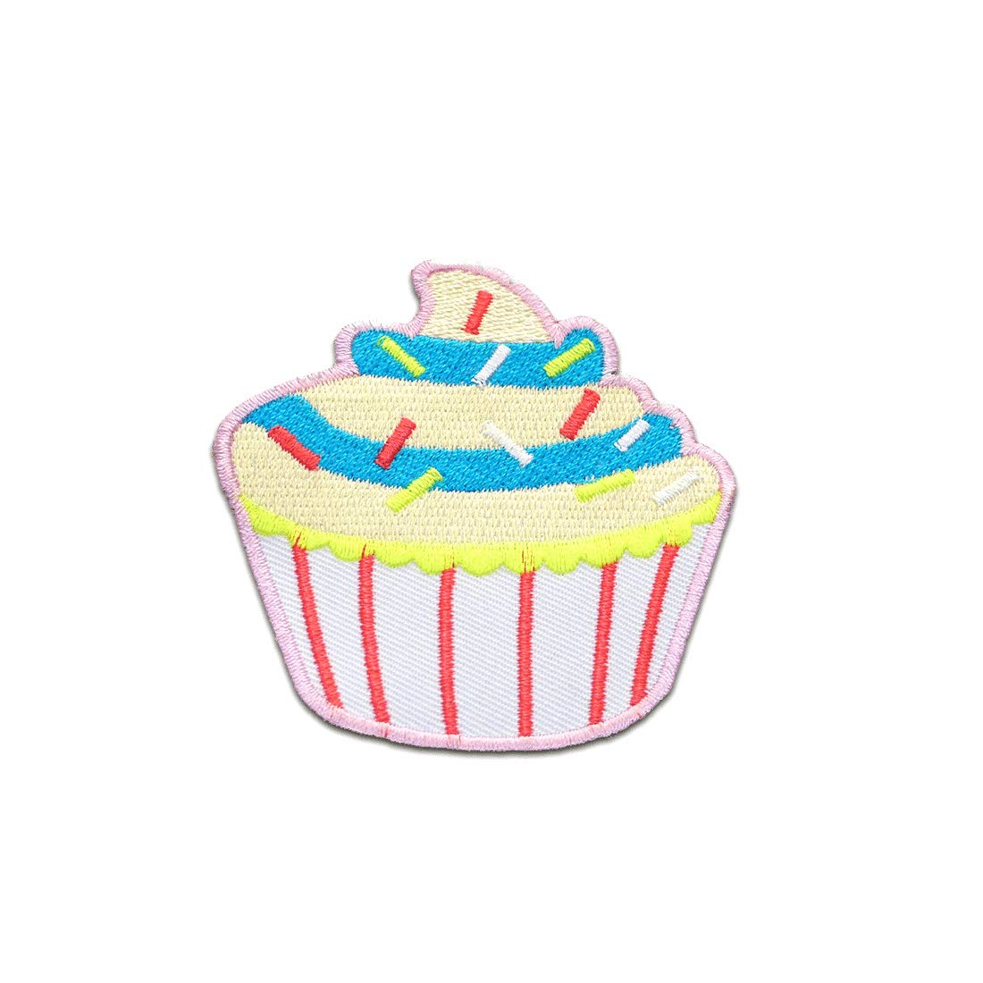 Toppa Termoadesiva Muffin Cupcake Con Paillettes – 8,3x6,2 Cm – Per Stoffa E Jeans – Istruzioni Incluse