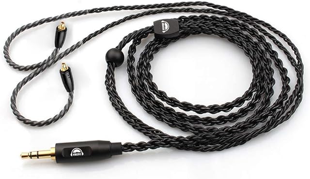 okcsc MMCX Cable, Detachable Earphone Replacement Cable,6 Core Silver-Plated Upgrade Cable for Shure se215 se315 SE535(No Mic)