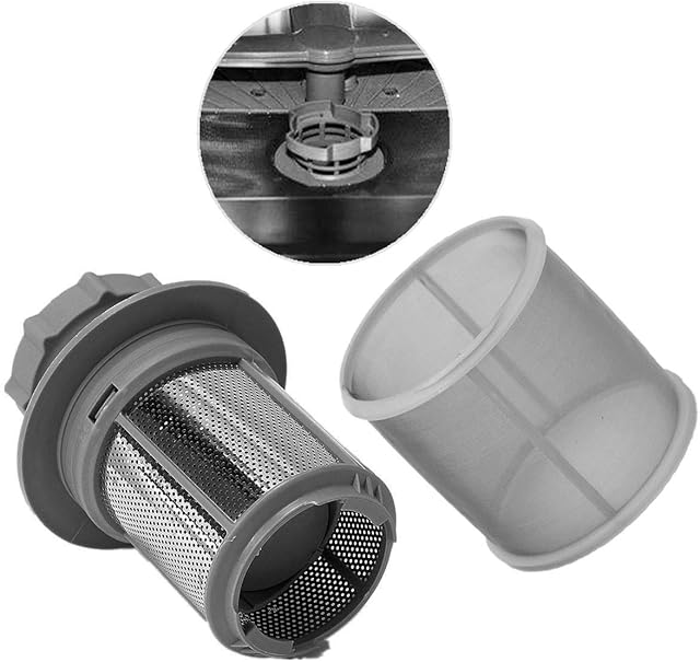 ELECTROHOGAR® Filtr do zmywarek Balay | Filtr metalowy + drobna siatka sitowa | Łatwa zmiana | Do zmywarek marek Balay, Bosch, Siemens, Neff