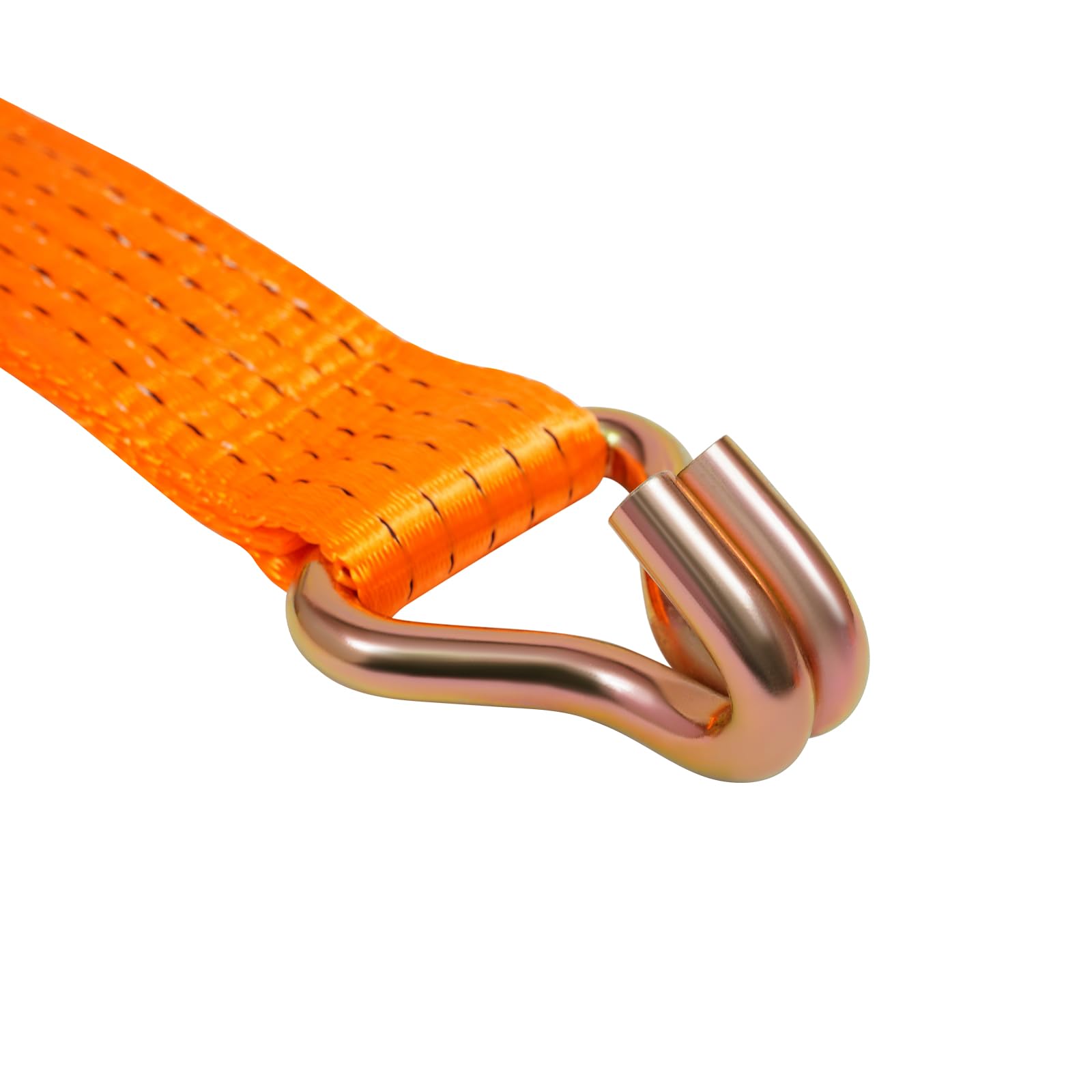 10 Stück Spanngurte mit Ratsche, 8m Spanngurte mit Haken, Belastbar bis 2500KG, Ratschengurt Zurrgurte 50mm für die professionelle Ladungssicherung (Orange)