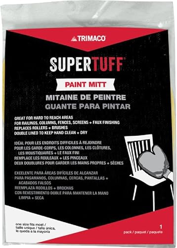 Miniatura 4 de Trimaco SuperTuff 10901 - Guante de pintor con pulgar, color blanco