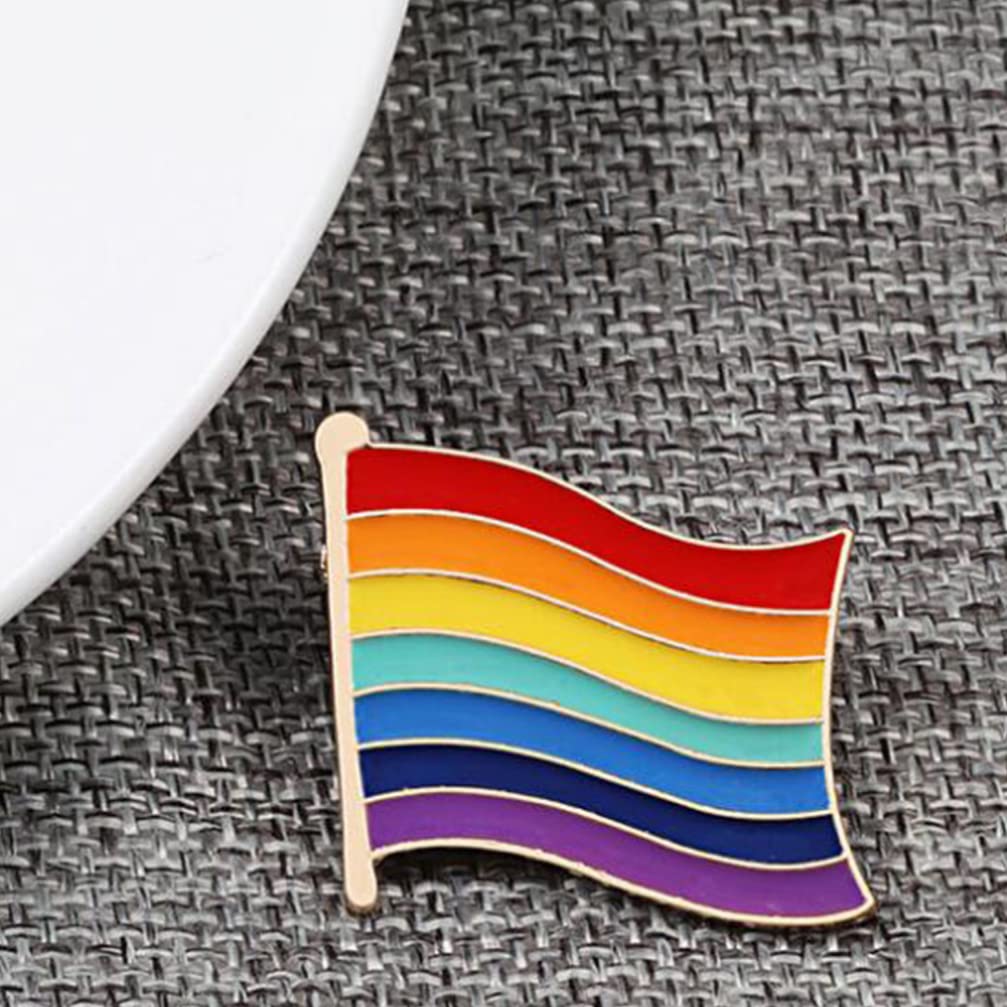 Essential Gay Pride Collection 5pcs Rainbow Broschen Öl Tropf Corsage Stifte