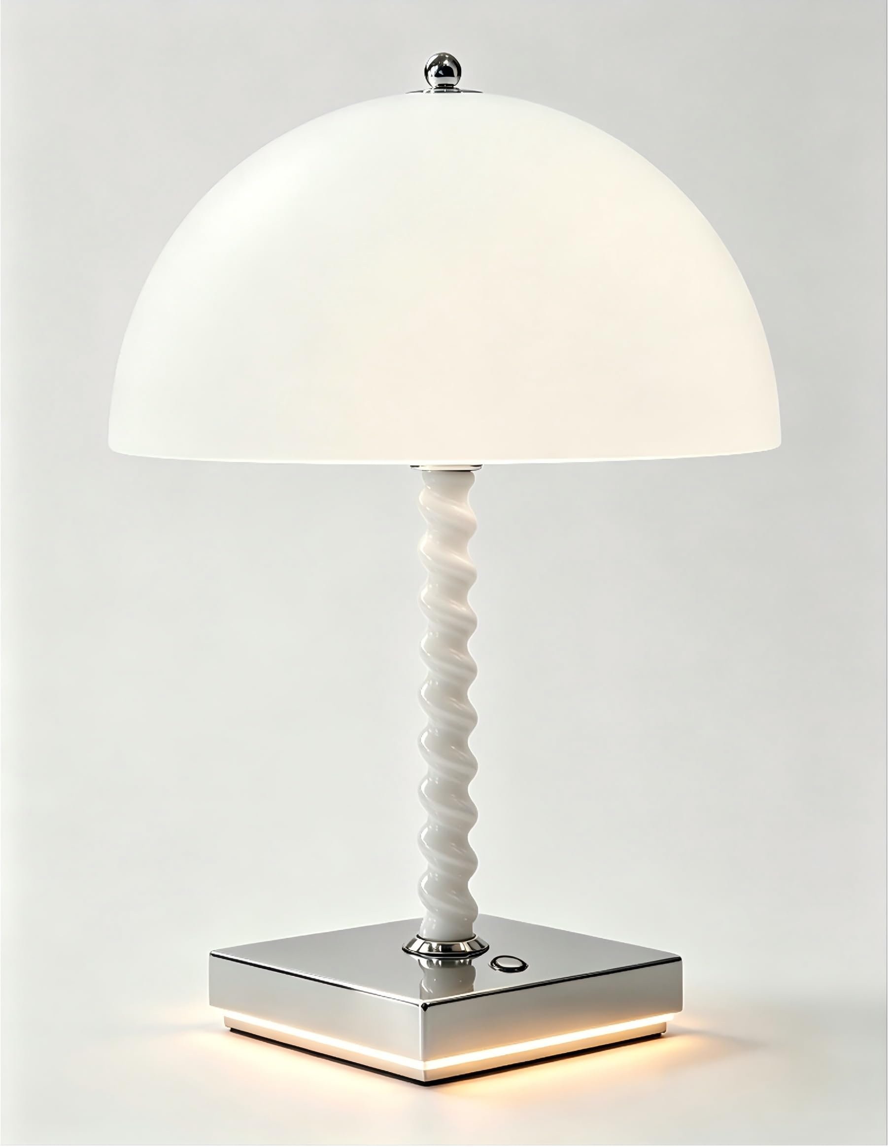 Rechargeable Cordless Table Lamp, LED Desk Lamp Dimmable Battery Operated Lamp, Mushroom Lamp 3000K-6000K Touch Control Bedside Lamp Table Lights for Bedroom, Living Room, Dining, Camping, Party, Bar