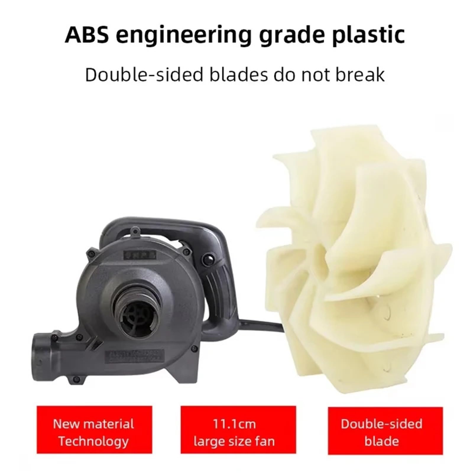 Souffleur Aspirateur souffleur à dépoussiérage de qualité industrielle à 6 vitesses adapté au nettoyage de la poussière du châssis du sol