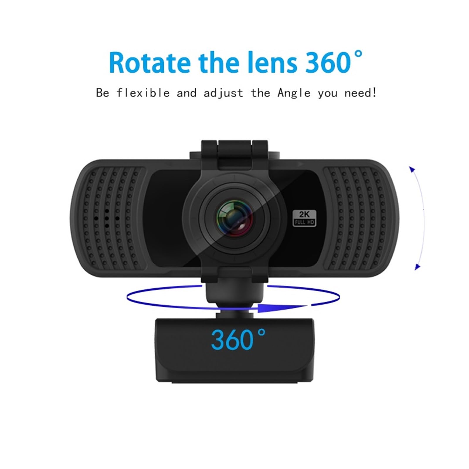 Webcam 1080P Web Cam 2K Full HD Web Camera con Microfono for Computer PC Trasmissione in Diretta Conferenza Lavoro USB Camera Web