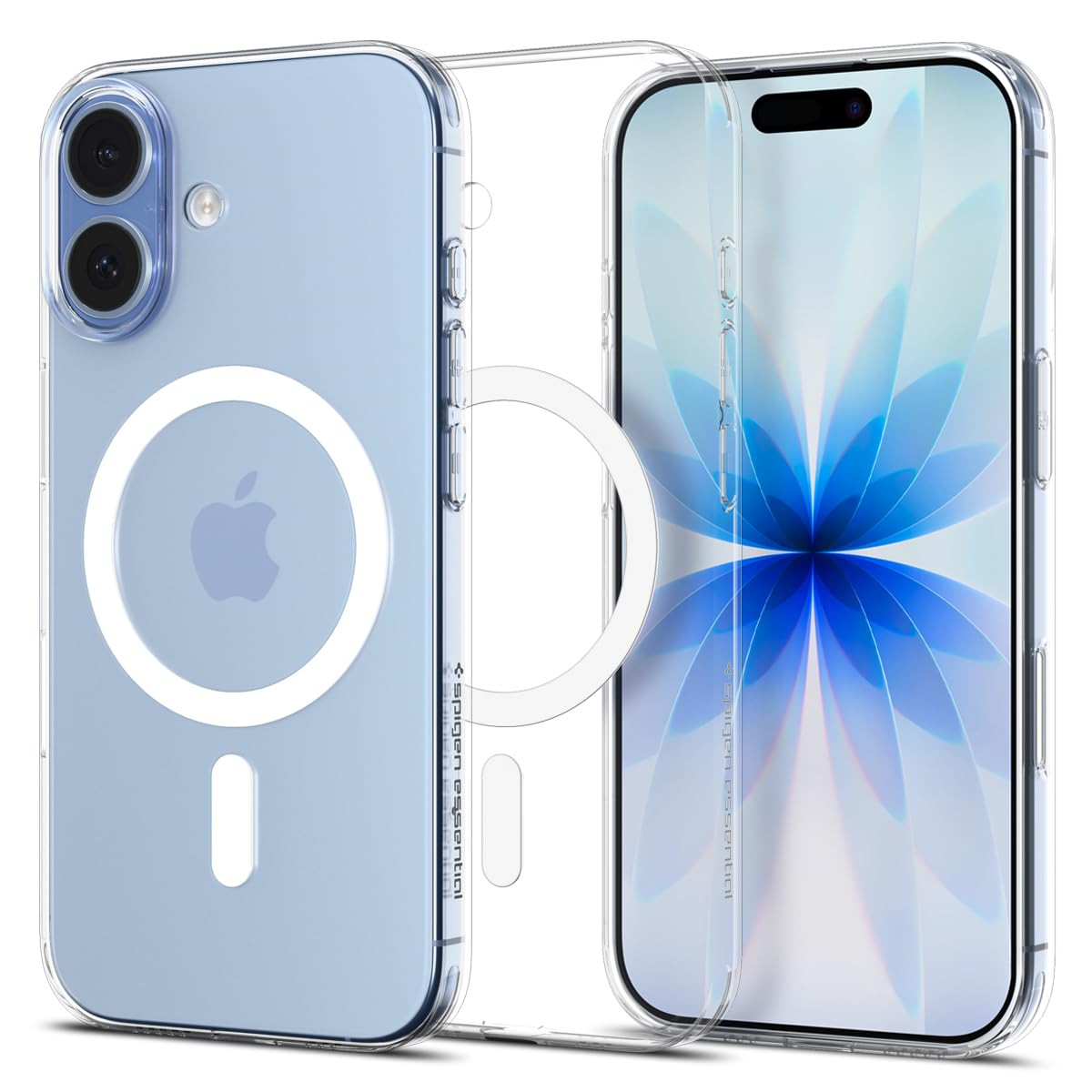 Spigen Clear Crystal MagFit Back Cover Case Compatible with iPhone 17 (PC | Clear White)-image-19