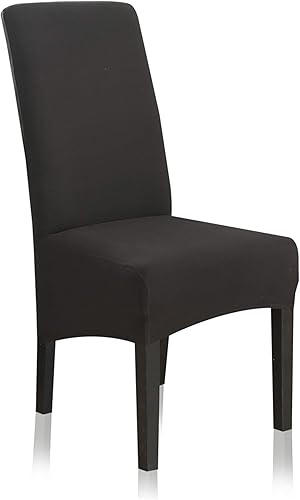 Fundas elásticas para sillas de comedor, XLextragrandes, extraíbles y lavables, suaves, de Spandex extra grande para sillas de comedor para cocina,