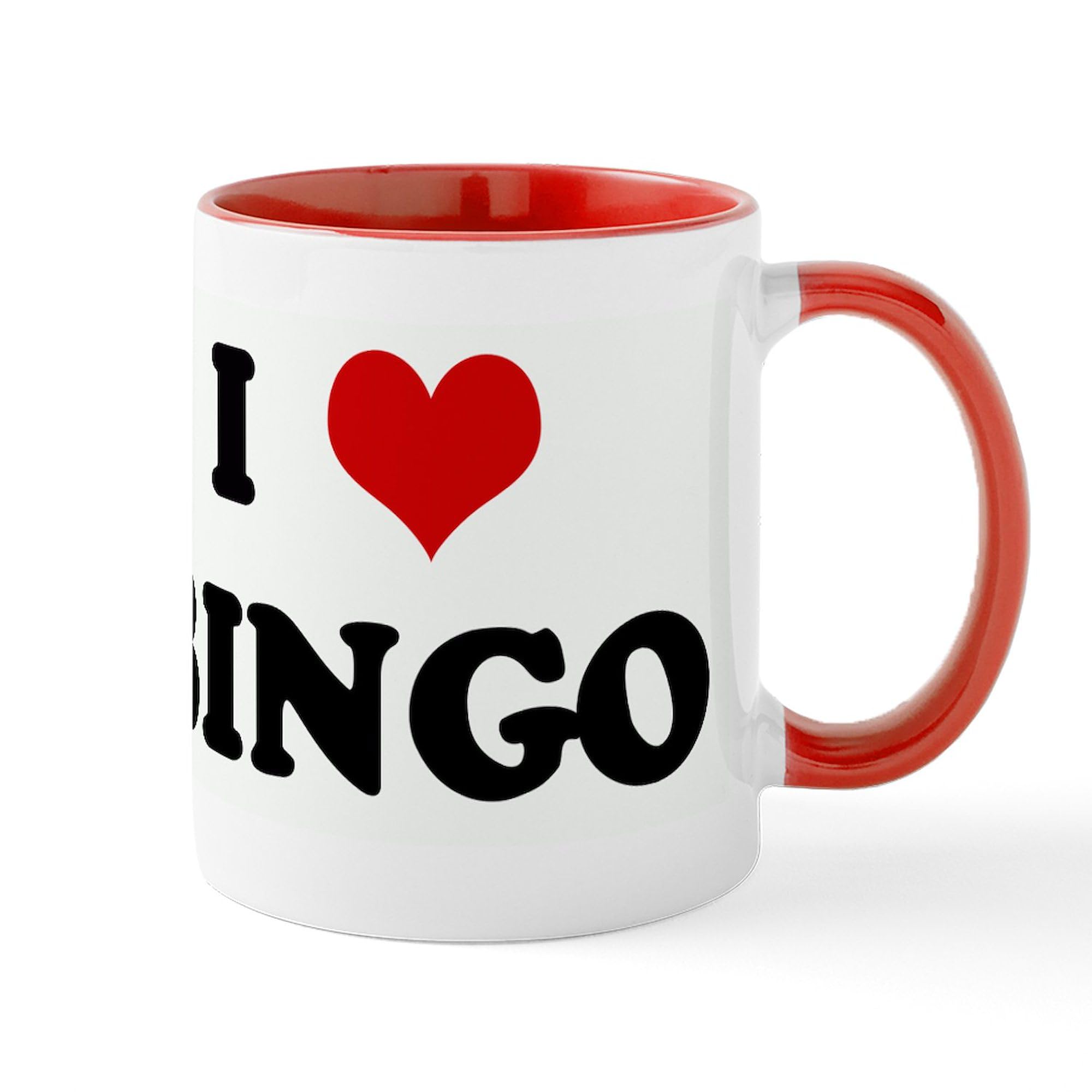 CafePress I Love BINGO Mug 11 oz (325 ml) Ceramic Coffee Mug