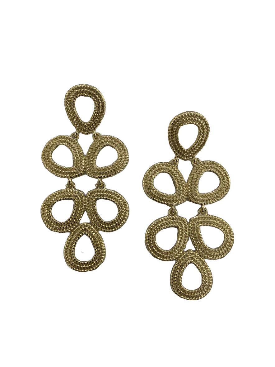 CHEVAUX Statement Earrings | Dangle Drop Earrings | Gold Silver Rose Gold