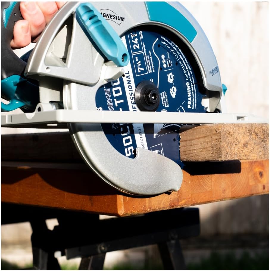 Miniatura 6 de Norske Herramientas NCSBS417 8-14 pulgadas 40T Socktooth Circular Acabado Hoja de Sierra 58 pulgadas Diámetro con Corte Láser Diamante Knockout