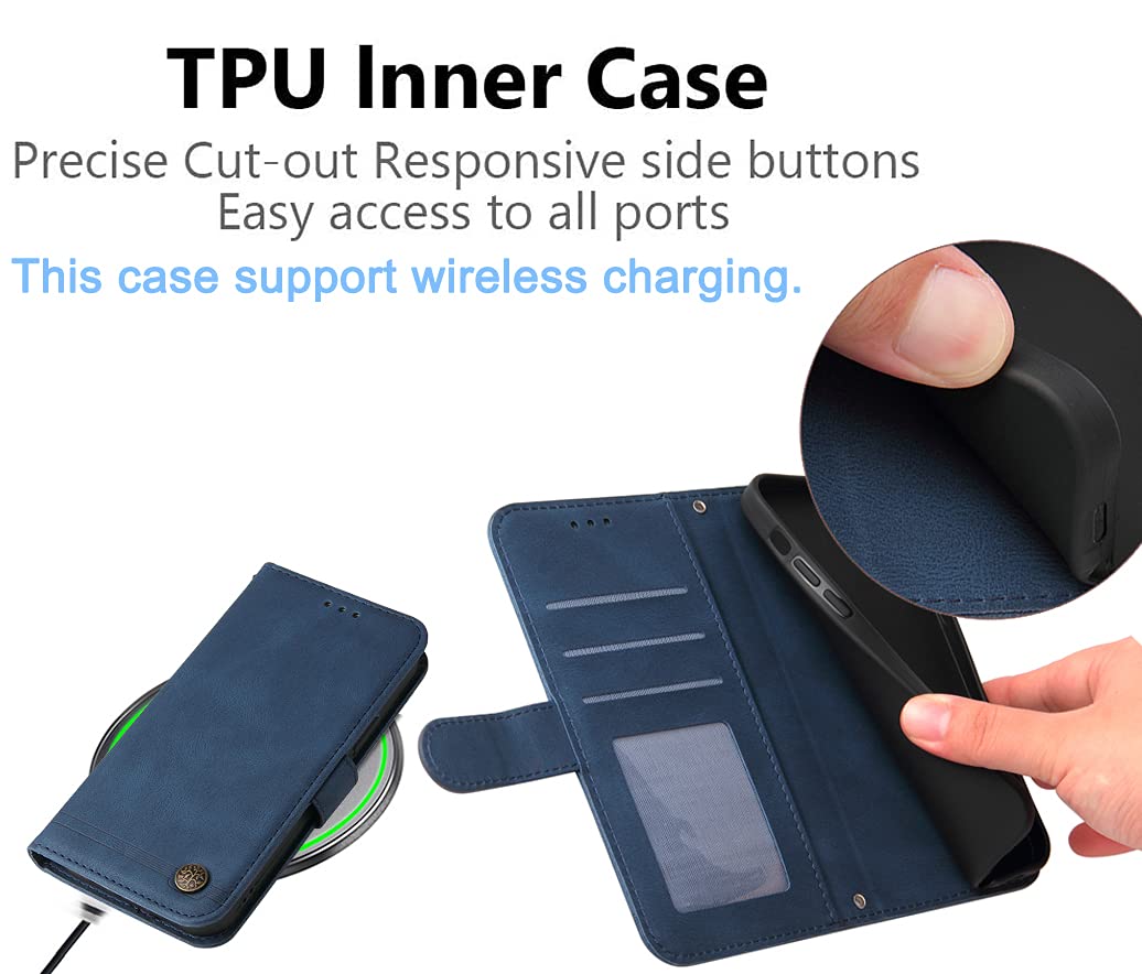 OKZone Hoesje voor Huawei Y6 2019, Premium PU Lederen Flip Magnetische Portefeuille Wallet