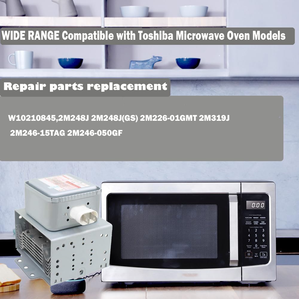 W10210845,2M248J Magnetron for Whirlpool LG Microwave Oven Repair Part Replace 2M248J(GS) 2M226-01GMT 2M319J Microwave Magnetron