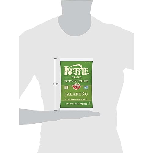 Vista 374 de Kettle Brand Papas fritas, papas fritas con ajo y parmesano, 7.5 onzas (paquete de 12)