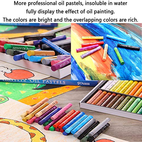 Kuptool KPT-001 Oil Pastel Set,Professional Painting Soft Drawing Graffiti Art Crayons Washable Round Non Toxic Pastel Sticks thumb #5